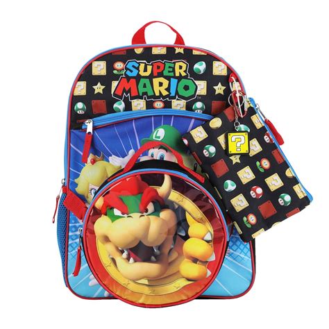 mario brothers lunch box metal|Amazon.com: Mario Backpack And Lunch Box.